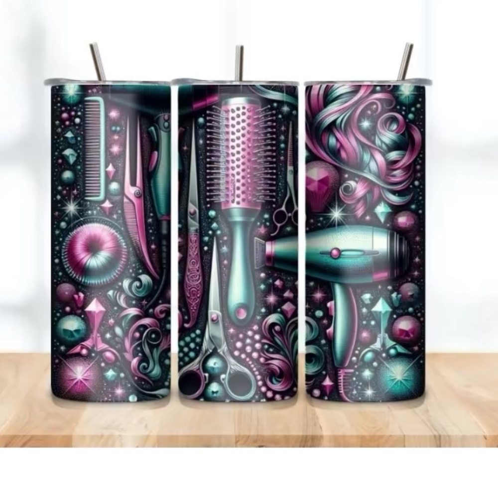 Handmade Hairdressers Tumbler.‎ NWOT